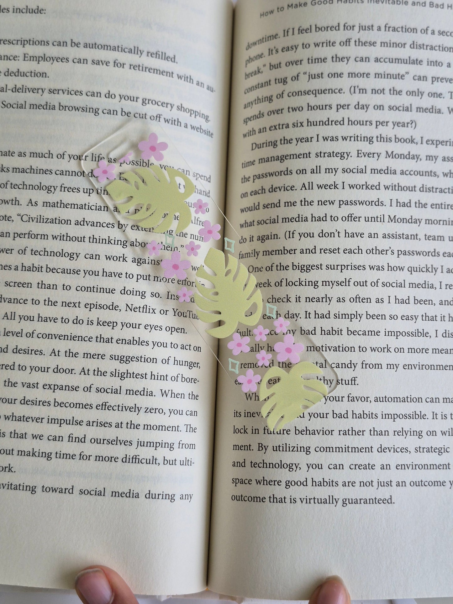 Palms Clear Acrylic Bookmark