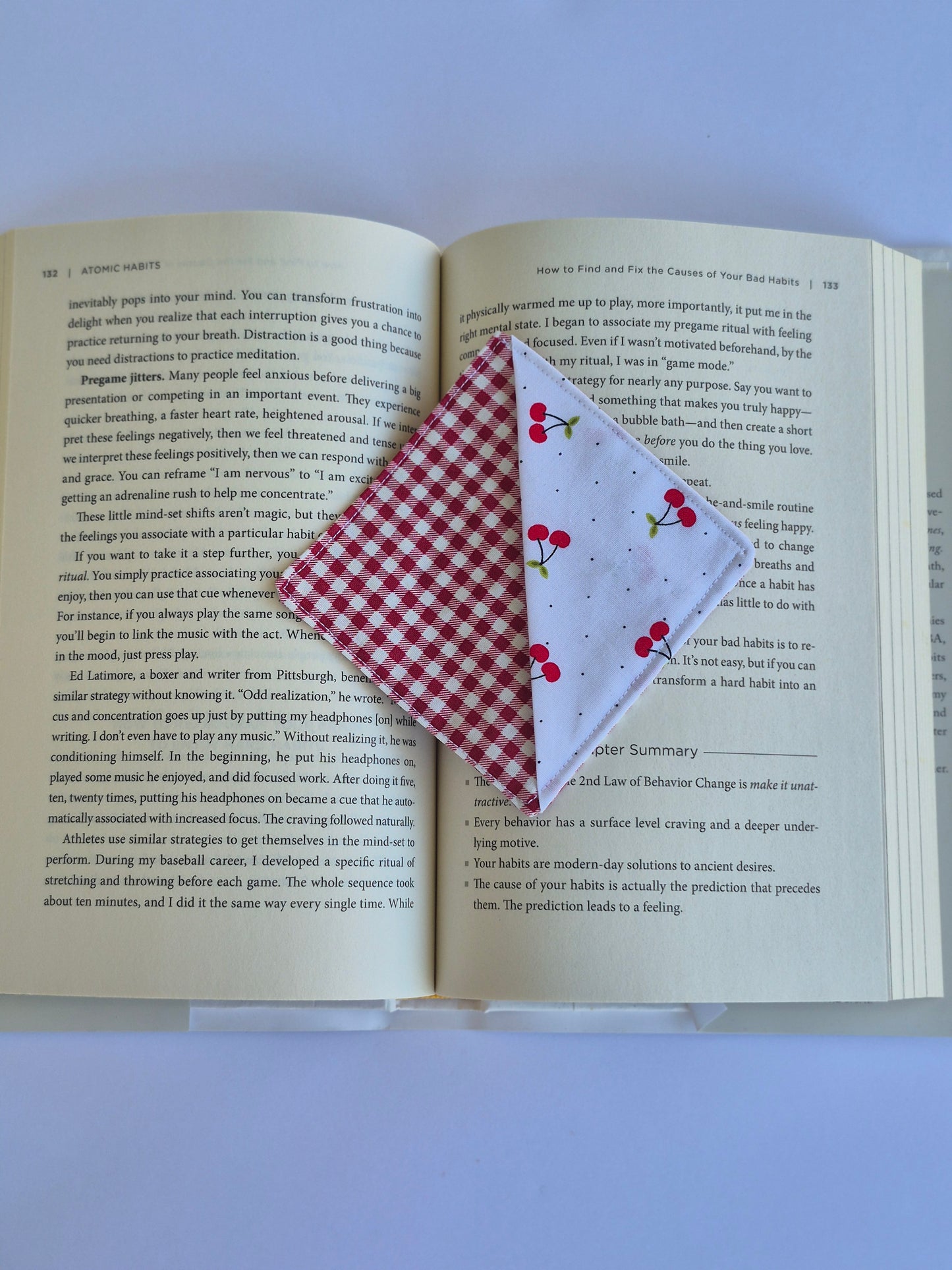 Fabric Corner Bookmark