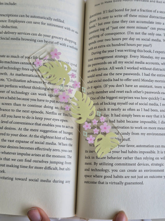 Palms Clear Acrylic Bookmark